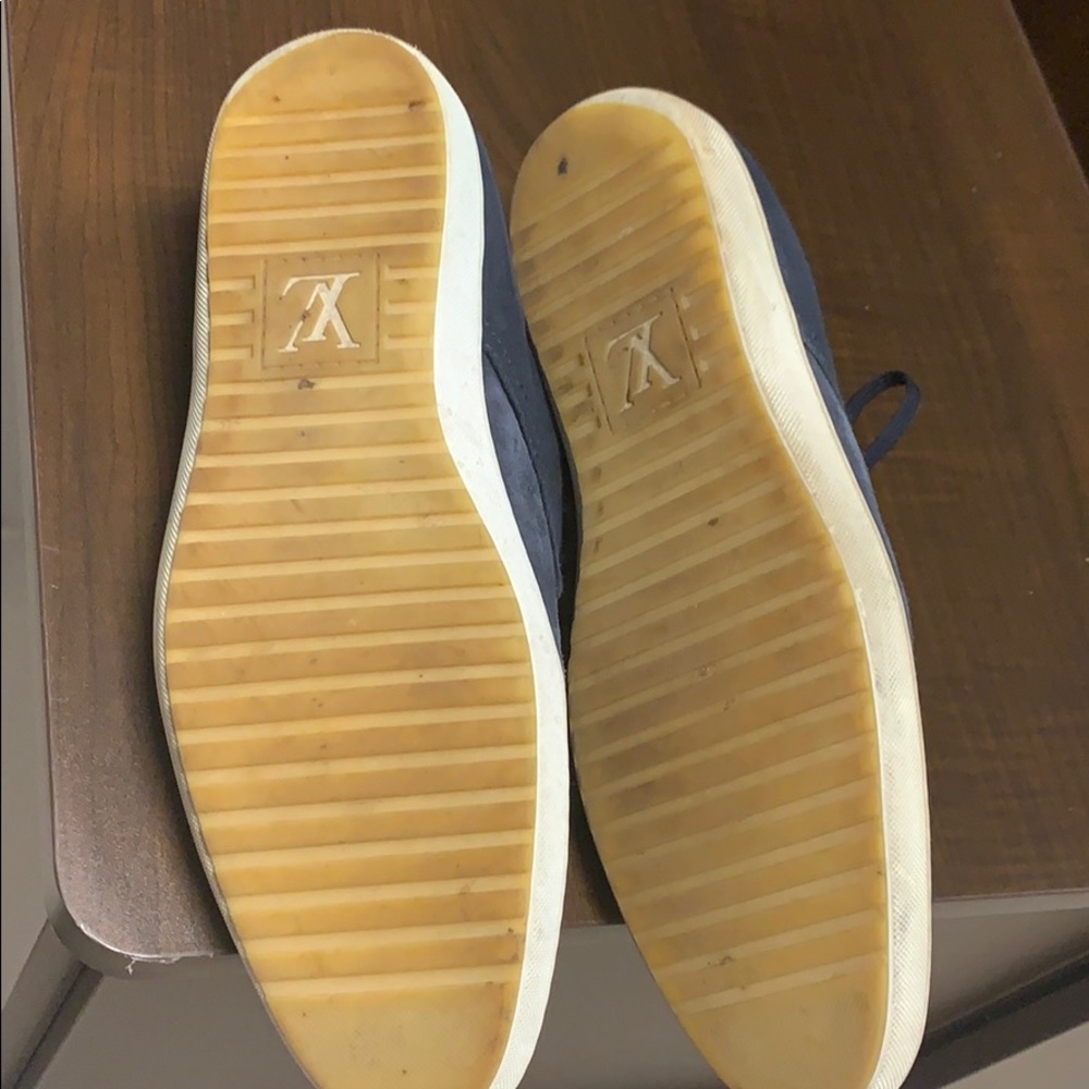 Louis Vuitton navy suede sneakers size 12 us - Picture 5 of 6